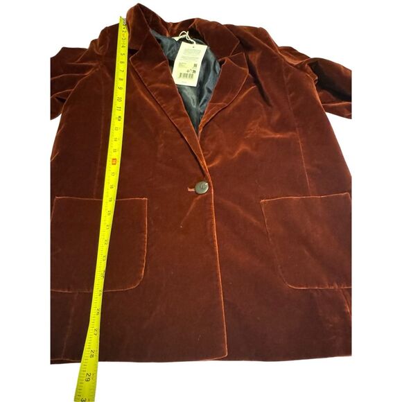 Sezane size US 10 (42) veste romane sienne blazer suit jacket - NWT - Picture 6 of 14